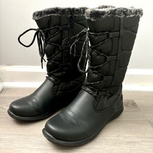 Womens Totes Winter Black Boots Size 10